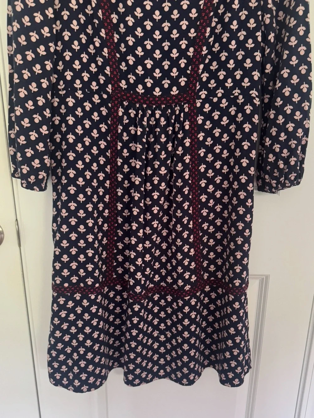 Boden navy pink